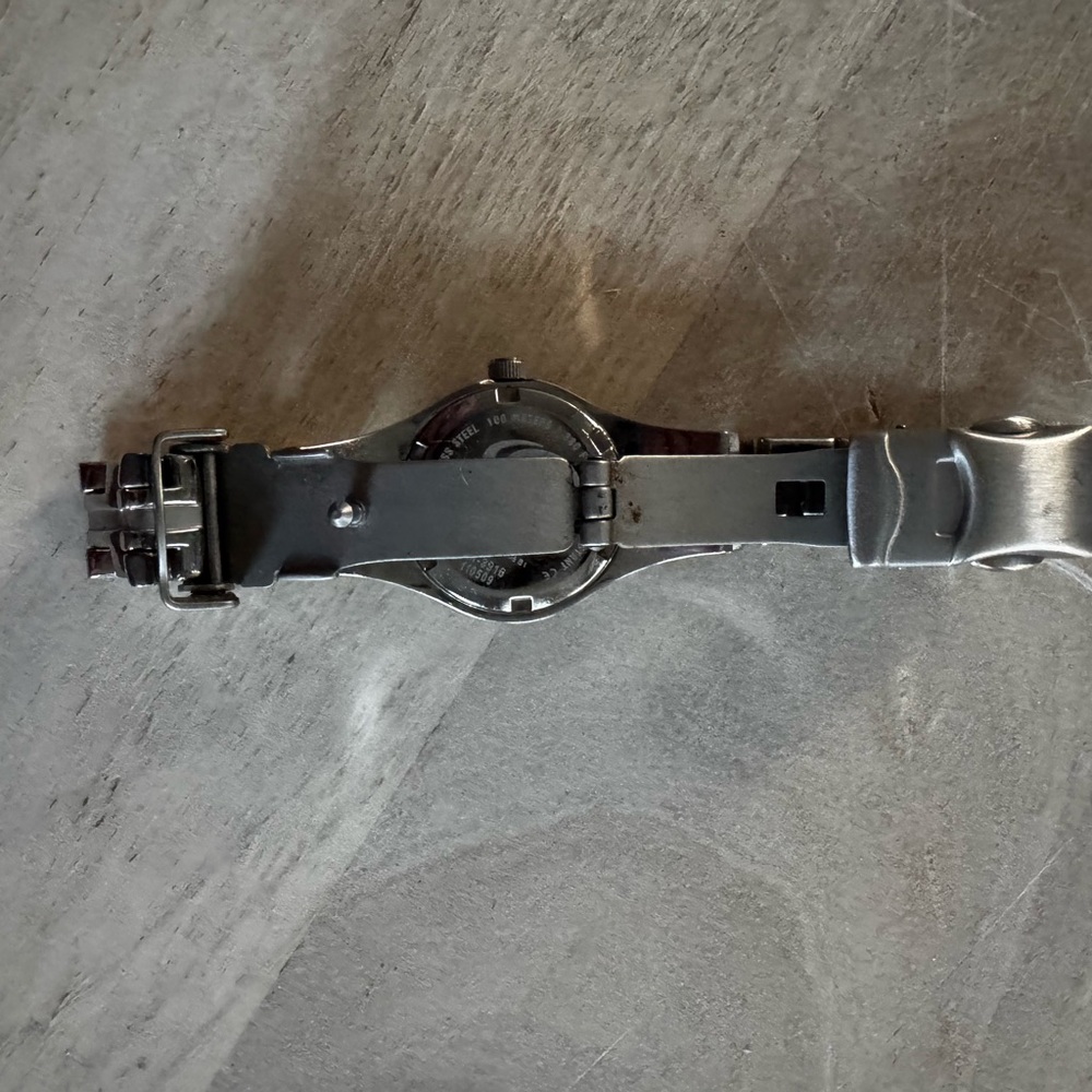Vintage Fossil Blue AM3916 Silver Stainless Steel Watch - Picture 8 of 9